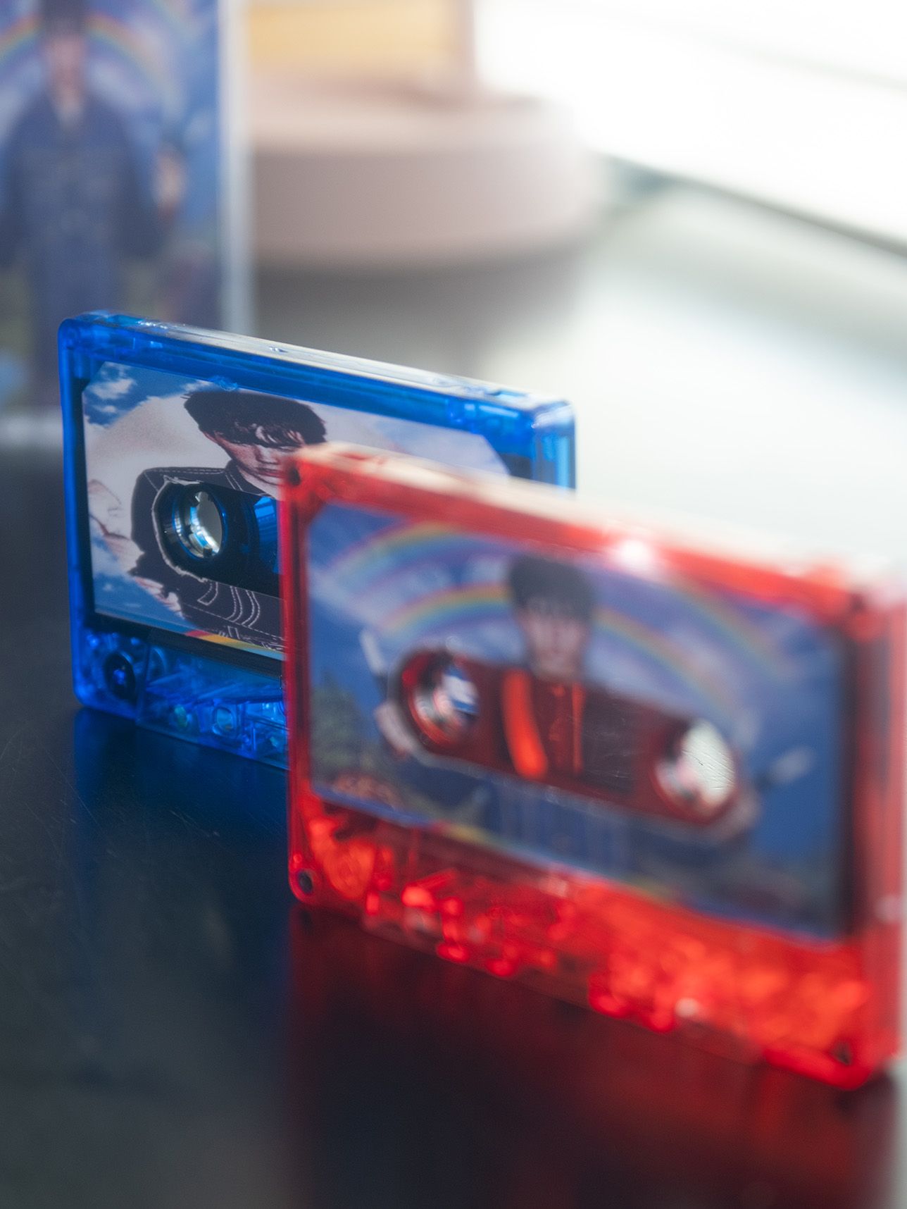 Practicing reformating album artwork to cassette formats.